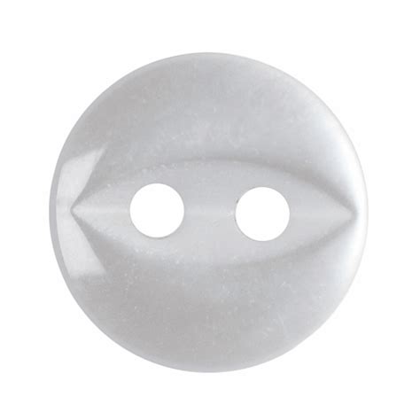 Polyester Fish Eye Button Bulk 10mm Pearl White G Grace And Son