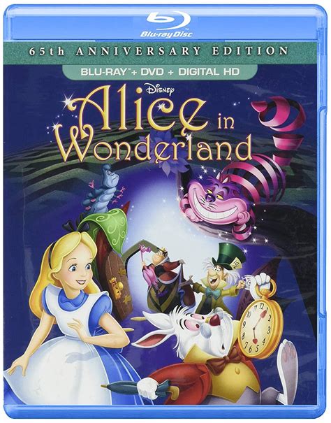 Alice In Wonderland Disney 65th Anniversary Blu Ray Dvd Digital Hd