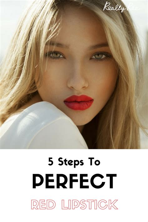 beauty dilemmas 5 steps to perfect red lipstick really ree