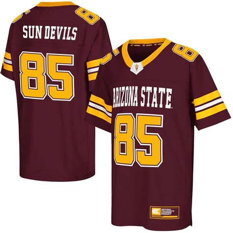 Arizona State Sun Devils Colosseum Youth Football Jersey Maroon With Images Youth Football