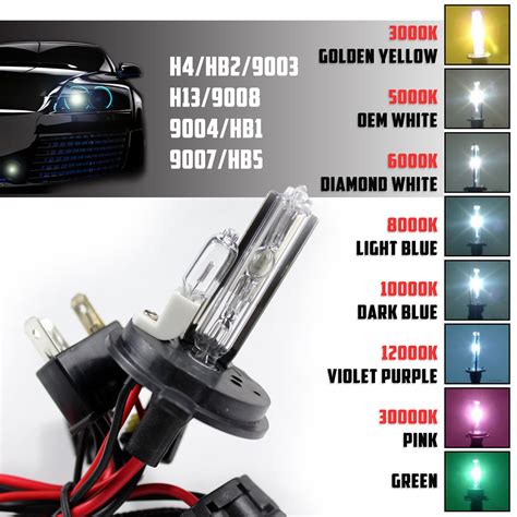 Two Xentec Hid Kit S Replacement Xenon Light Bulb Dual Beam Hi And Lo H4