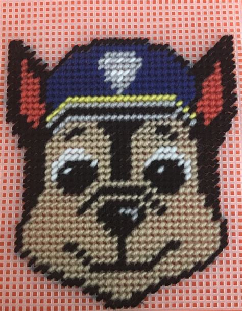 Friendly and helpful dogs have won the hearts of or children and are one of the most popular cartoons, so kids will love to have one of them as a toy. Cross Stitch Paw Patrol (CHASE) by Marcelle Powell ️ ...