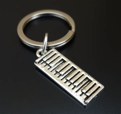 Electronic Keyboard Keychain Custom Keychain Custom Key Etsy