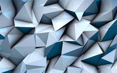 Download Wallpapers Blue Low Poly Background 4k 3d Textures Geometric Shapes Low Poly Art