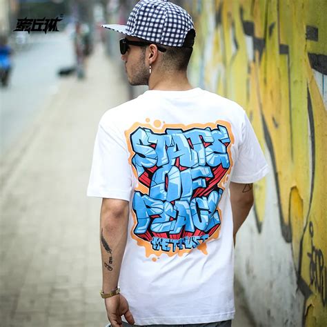 Hip Hop Tees T Shirt Men Boys Fashion Awesome Casual T Shirt Print