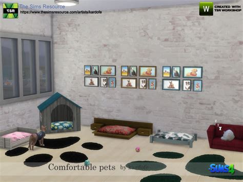 Comfortable Pet Beds By Kardofe At Tsr Sims 4 Updates