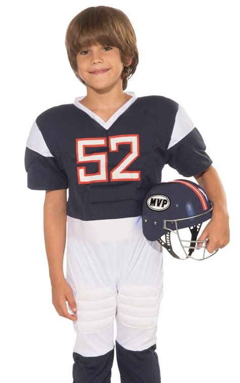 Kids Boys Football Player Quarterback Halloween Costume Football