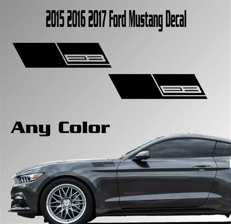 2015 2016 2017 Ford Mustang Fender Vinyl Decal Sticker Ecoboost 23