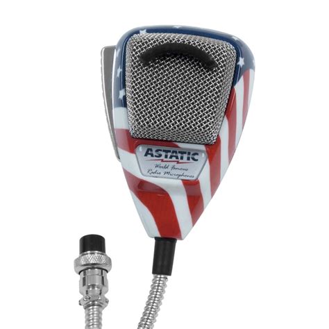 Astatic 302 10309 Stars N Stripes Noise Canceling Cb Microphone