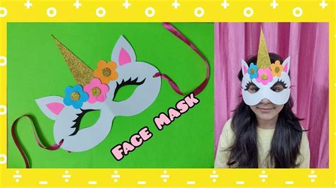 Face Mask Unicorn Mask Mask For Story Telling