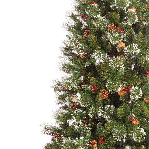 7ft Snowy Ipswich Pine Kaemingk Everlands Christmas Tree At16
