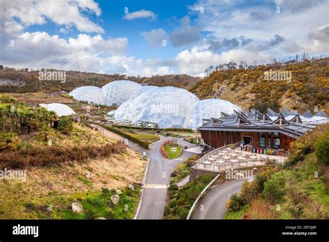 The Rainforest Biome Of The Eden Project Cornwall England Stock Photo