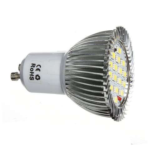 10x Gu10 7w 640lm Pure White 16 Smd 5630 Led Light Bulbs Lamps Ac85