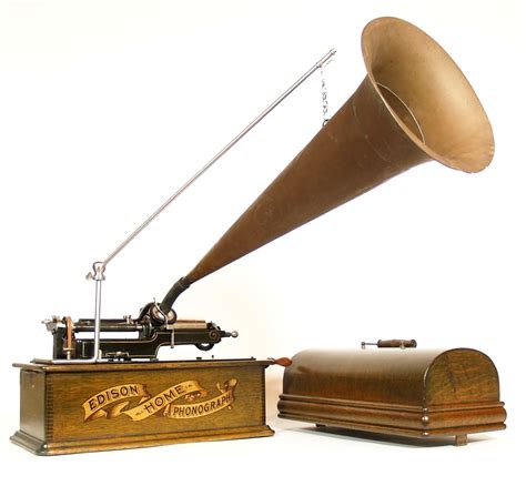 Edison Home Phonograph With Rare Working J String Repeater