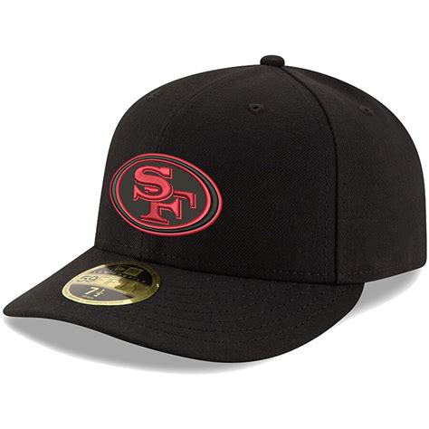 New Era San Francisco 49ers Black Omaha Low Profile 59fifty Fitted Hat