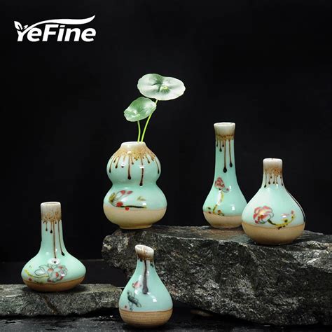 Yefine Novelty T Small Flower Vases Ceramic Home Decor Mini Flower