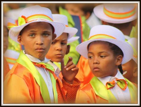 Kaapse Klopse Or Cape Town Minstrel Carnival Participants In Cape