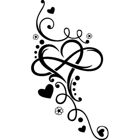 Infinity Heart Tattoo Henna T Shirt Arabesque Motif Png Download