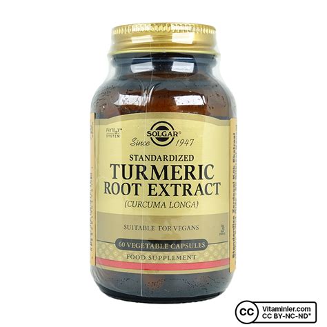 Solgar Turmeric Root Extract 60 Kapsül Vitaminler