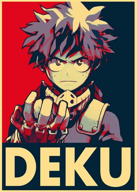 Deku Poster By Kami Sami Displate Hero Wallpaper Anime My Hero