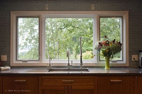 Andersen Casement Windows Kitchen Contemporary With Black Countertops