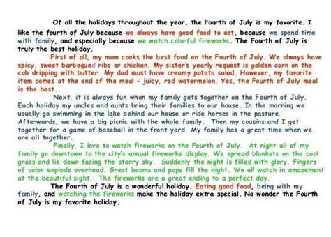 Essay Writing My Favourite Holiday My Favorite Holiday Essay