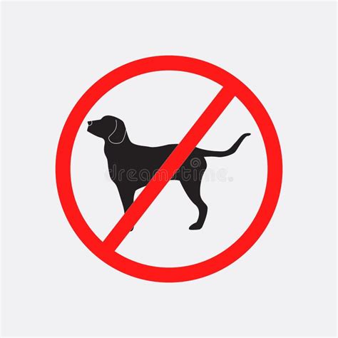 No Dog Allowed Vector Sign Stock Vector Illustration Of Attention