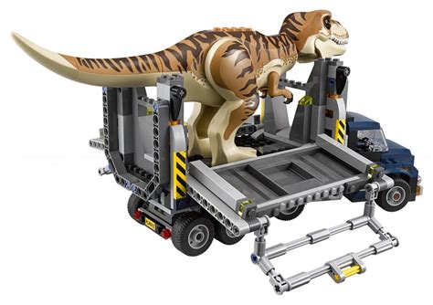 Lego Jurassic World 75933 T Rex Transport Set Action 3 The Brothers Brick The Brothers Brick