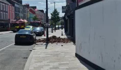 Video Scene On Clanbrassil Street Dundalk After Bricks Fall From Roof
