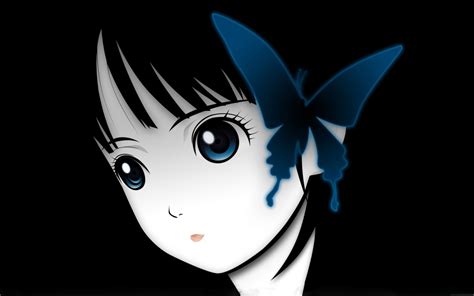 Cute Girl Face With Butterfly Hd Anime Wallpapers For Mobile And Desktop