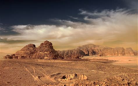 2560x1600 Acoustics Desert Mountains Sky Sun Wallpaper