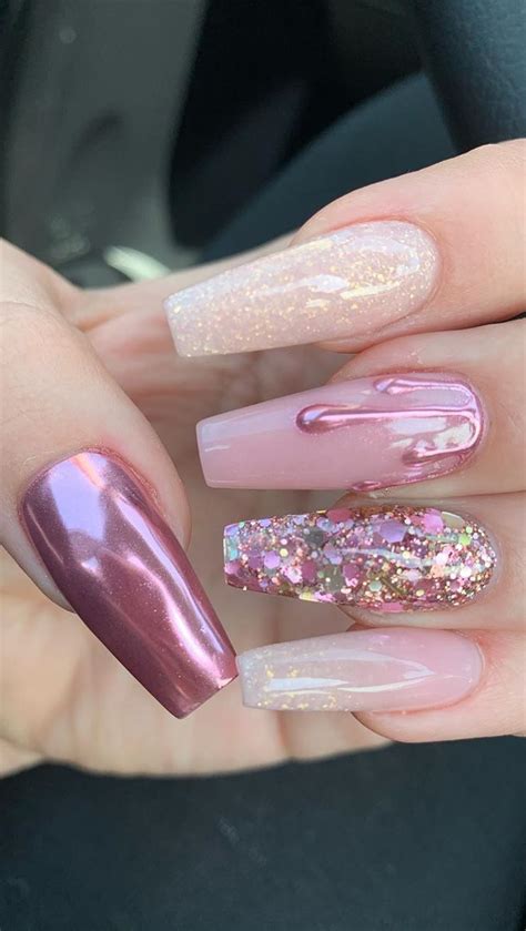 40 Best Coffin Nail And Gel Nail Designs For Summer 2021 Page 4 Of 43