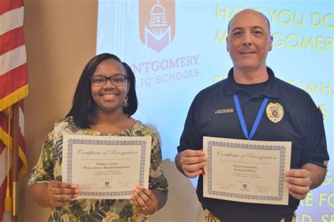 Montgomery Public Schools Employees Of The Month