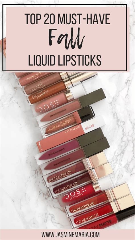 Top 20 Must Have Fall Lipsticks Fall Lipstick Lipstick Bold Lipstick