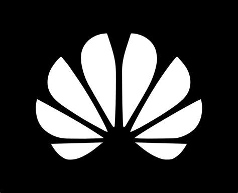 Huawei Marca Logo Teléfono Símbolo Blanco Diseño China Móvil Vector