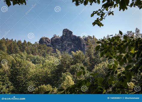 Rock Formation In The Elbe Sandstone Mountains In Saxon Switzerland