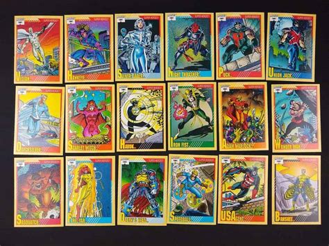 Marvel 1991 Impel Marvel Universe Complete Trading Card Set I