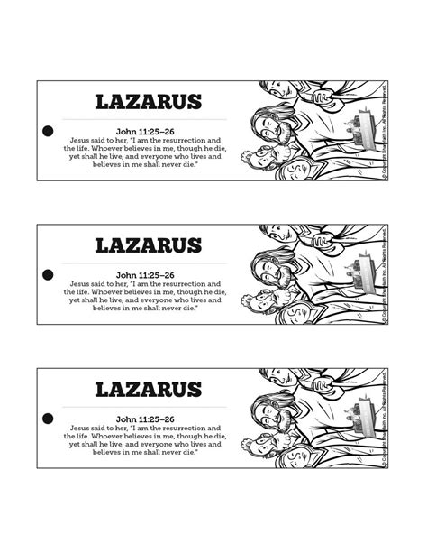 Lazarus Printable Craft