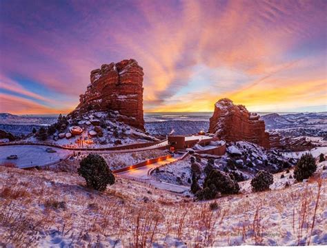 Theres No Place Like Home Snowy Sunrise At Red Rocks Photo Brad