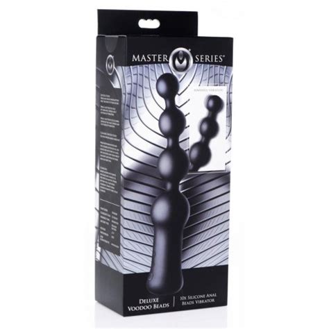 Master Series Deluxe Voodoo Beads 10x Silicone Rechargeable Vibrating