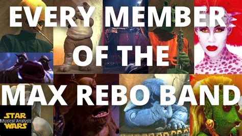 Every Member Of The Max Rebo Band Youtube