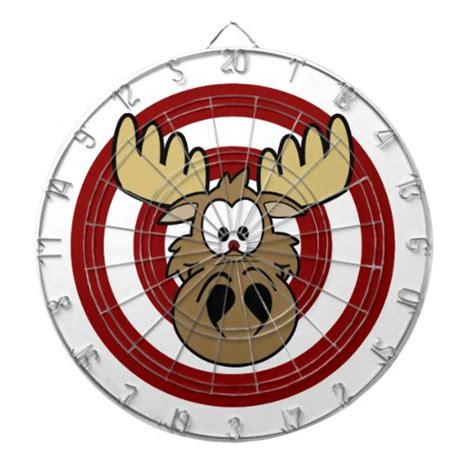 Funny Moose Eye Red Target Dart Boards Zazzle