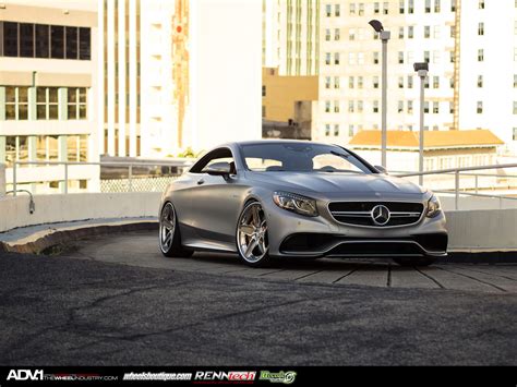 Matte Grey Mercedes Benz S63 Amg Coupe With Adv1 Wheels