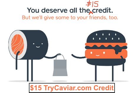 Get food delivered from favorite restaurants even if they don't deliver by downloading and using the caviar app. $15 (now $20) TryCaviar.com Credit (Food Delivery ...