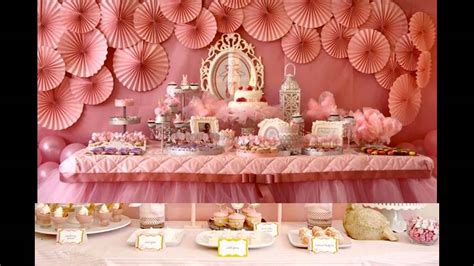 Party decoration ideas for birthday occasion. Baby girl birthday party themes decorations at home - YouTube