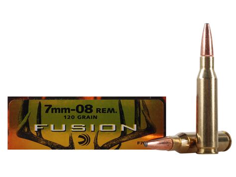 Federal Factory Second Fusion Ammo 7mm 08 Remington 120 Grain Bonded