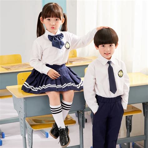 Boys And Girls School Uniform Suit Spring Fall Childrens Kindergarten