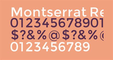 Montserrat Regular Free Font What Font Is