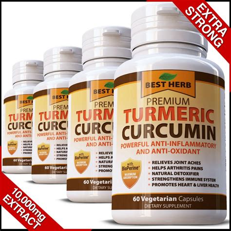 Strongest Organic Turmeric 95 Curcumin BioPerine Black Pepper Tumeric
