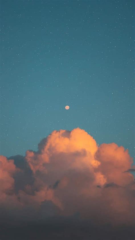 Full Moon In The Cloudy Sky Phone Sky Hd Phone Wallpaper Pxfuel